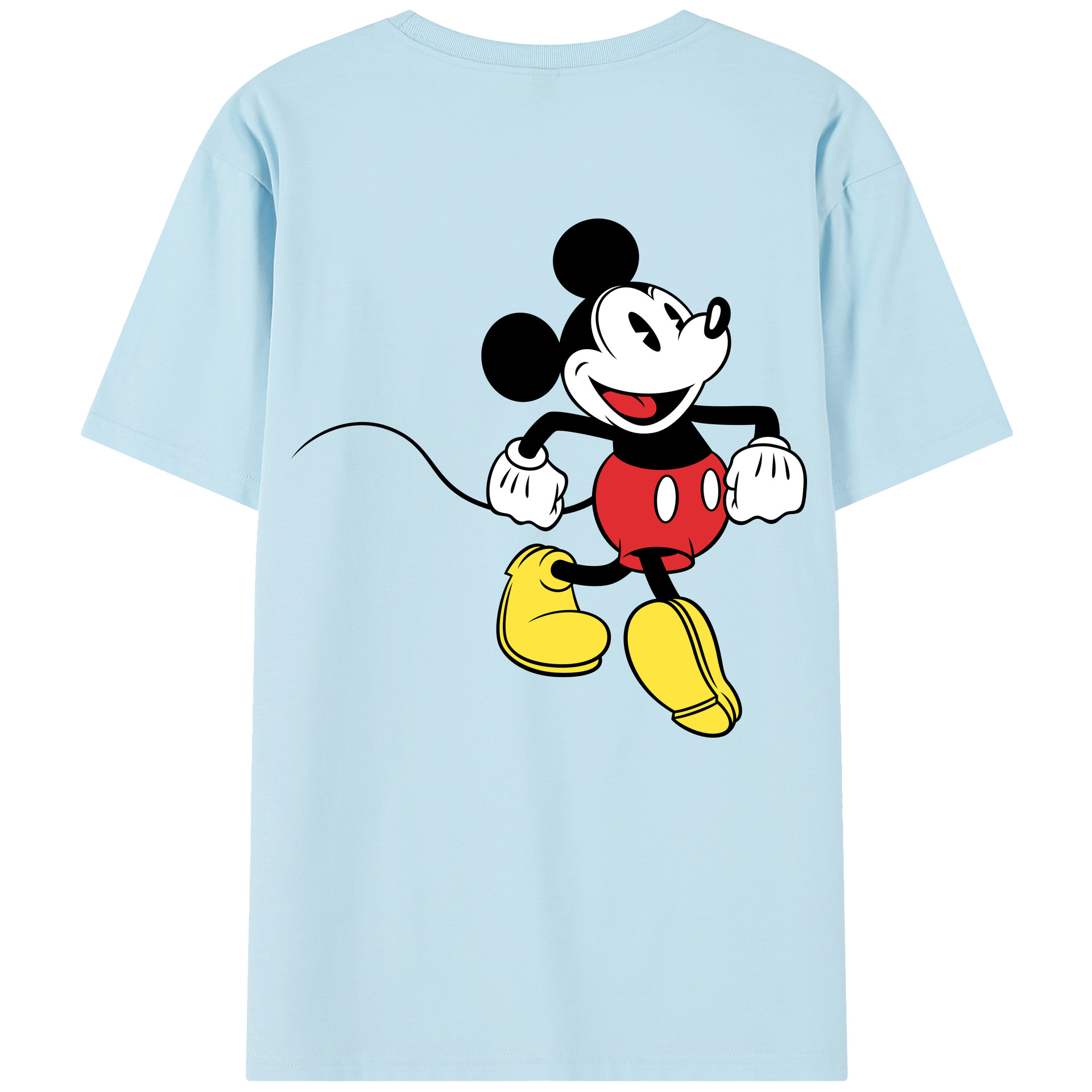 （画像用） ミッキーマウス Mickey Mouse 綿100％半袖Tシャツ（背面プリント）